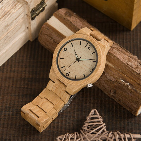 Men Wooden Watch Quartz Wristwatch Top Brand Timepieces Gift Box relogio masculino Accept Drop Shipping | Vimost Shop.