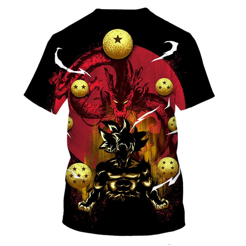 Dragon Ball T Shirt Men Summer Dragon Ball Z super Son Goku Slim Fit Cosplay 3D T-Shirts Vegeta Cool Anime Style Tshirt Homme - Vimost Shop