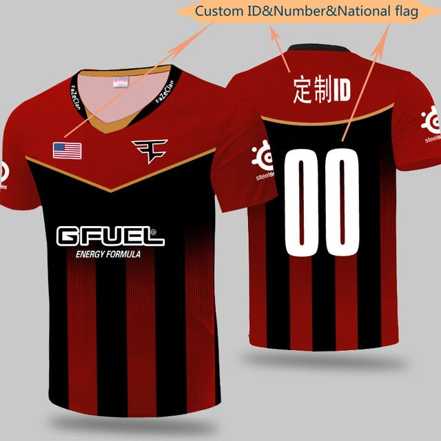 LOL CSGO Top Team Faze Uniform Jersey Niko Fans T-shirt Men Women Faze Clan Custom ID T shirts Rain Tee Shirt Custom Flag | Vimost Shop.