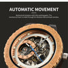 Wooden Mechanical Watch Men Luxury Retro Design Case With Gold Label Beside Automatic and Multi-Functional Wristwatch | Vimost Shop.