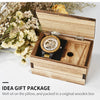 Wooden Mechanical Watch Men Luxury Retro Design Case With Gold Label Beside Automatic and Multi-Functional Wristwatch | Vimost Shop.