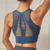 Hot Fitness Women's T-shirts  Sexy Mesh Sports Bra Vest Backless Solid Quick Dry Running Gym bra Tank Top | Vimost Shop.