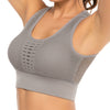 Hot Fitness Women's T-shirts  Sexy Mesh Sports Bra Vest Backless Solid Quick Dry Running Gym bra Tank Top | Vimost Shop.