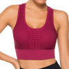 Hot Fitness Women's T-shirts  Sexy Mesh Sports Bra Vest Backless Solid Quick Dry Running Gym bra Tank Top | Vimost Shop.