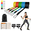 Resistance Bands Set Exercise Bands with Door Anchor Legs Ankle Straps for Resistance Training Physical Therapy Home Workouts | Vimost Shop.
