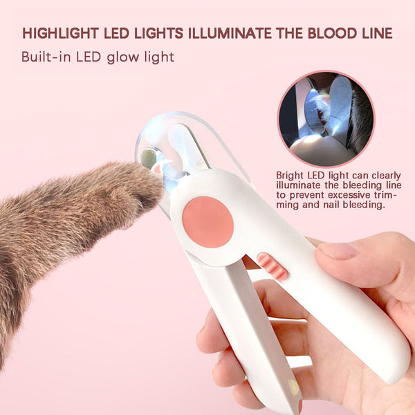 Pet Nail Clipper Dog Cat Cutter Beauty Scissors LED Lighting Puppy Kitten Grooming Claw Nails Cutting Machine Professional Newes | Vimost Shop.