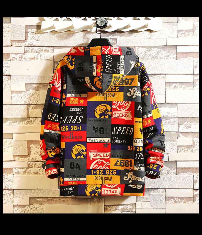 Hip Hop Men Hoodies Spring Autumn Casual Printing Hoodies Sweatshirts Men Oversized loose Hoodies | Vimost Shop.
