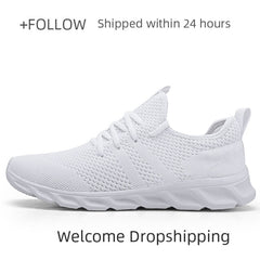 Men Light Running Shoes  Breathable Lace-Up Jogging Shoes for Man Sneakers Anti-Odor Men's Casual Shoes Drop Shipping