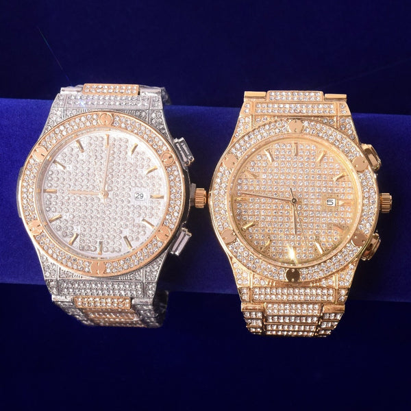 Square Men's watch Big Dial Military Quartz Clock Luxury Rhinestone Business Waterproof wrist watches Relogio Masculino | Vimost Shop.