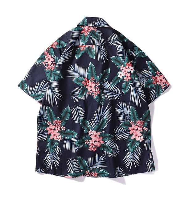 Mens Hawaiian Shirt Hip Hop Streetwear Full Printed Short Sleeve Shirts Harajuku Casual Loose Urban Shirt | Vimost Shop.
