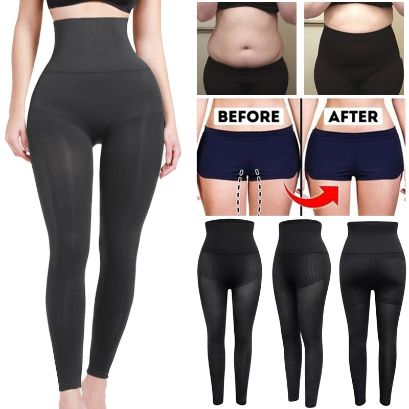 Leg Shapewear Panty Shapers High Waist Tummy Control Panties Anti Cellulite Body Shaper Thigh Slimmer Women Compression Leggings | Vimost Shop.