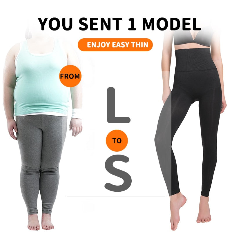 Leg Shapewear Panty Shapers High Waist Tummy Control Panties Anti Cellulite Body Shaper Thigh Slimmer Women Compression Leggings | Vimost Shop.