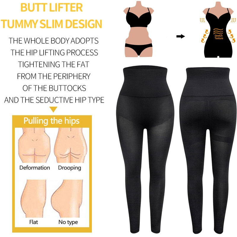 Leg Shapewear Panty Shapers High Waist Tummy Control Panties Anti Cellulite Body Shaper Thigh Slimmer Women Compression Leggings | Vimost Shop.