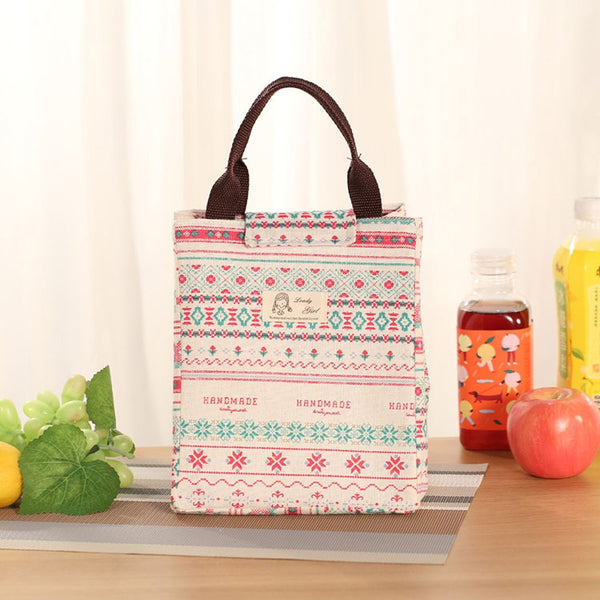 New Fashion Portable Lunch Bag Pouch Storage Box Insulated Thermal Bento Cooler Picnic Tote High Quality for Women kids Men | Vimost Shop.