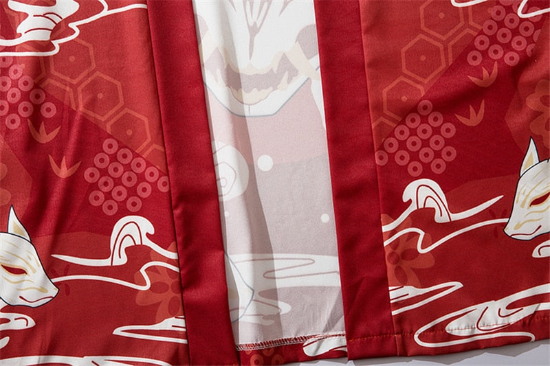 Japan Streetwear Man Beach Kimono Cardigan Cosplay Shirt Blouse for Men Unisex Japanese Yukata Kimonos | Vimost Shop.