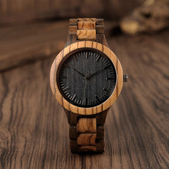 Mens Wooden Watches Band Japan Move' Quartz Wristwatch Gifts Watch For Men relogio masculino