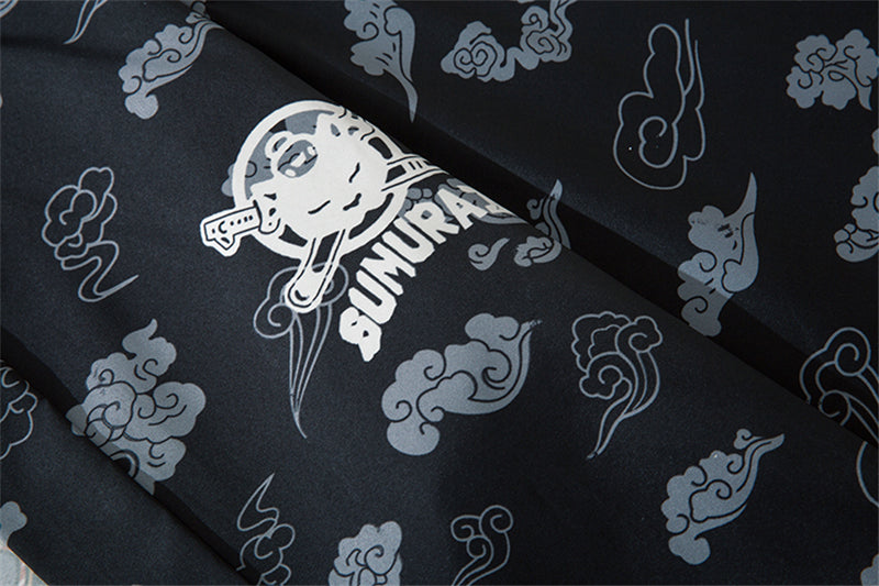 Japanese Style Cat Samurai Kimono Streetwear Men Women Cardigan Japan Harajuku Anime Robe Anime Clothes | Vimost Shop.