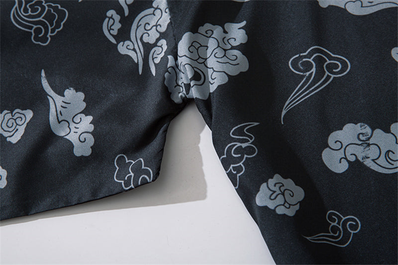 Japanese Style Cat Samurai Kimono Streetwear Men Women Cardigan Japan Harajuku Anime Robe Anime Clothes | Vimost Shop.