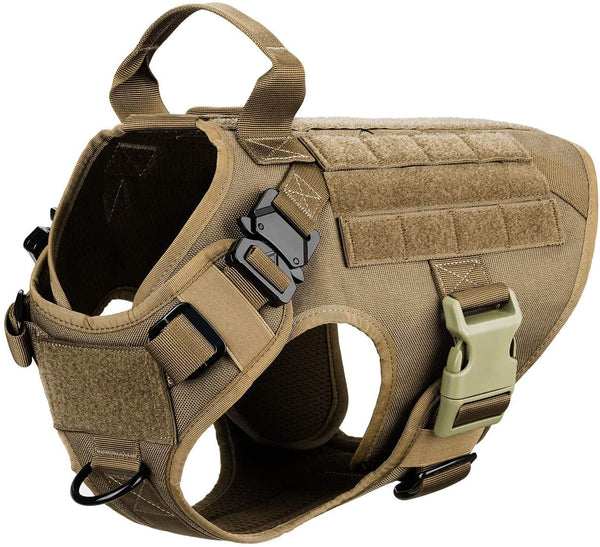Tactical Dog Harness And Leash Set Metal Buckle Big Dog Vest German Shepherd Durable Pet Harness For Small Large Dogs Training | Vimost Shop.