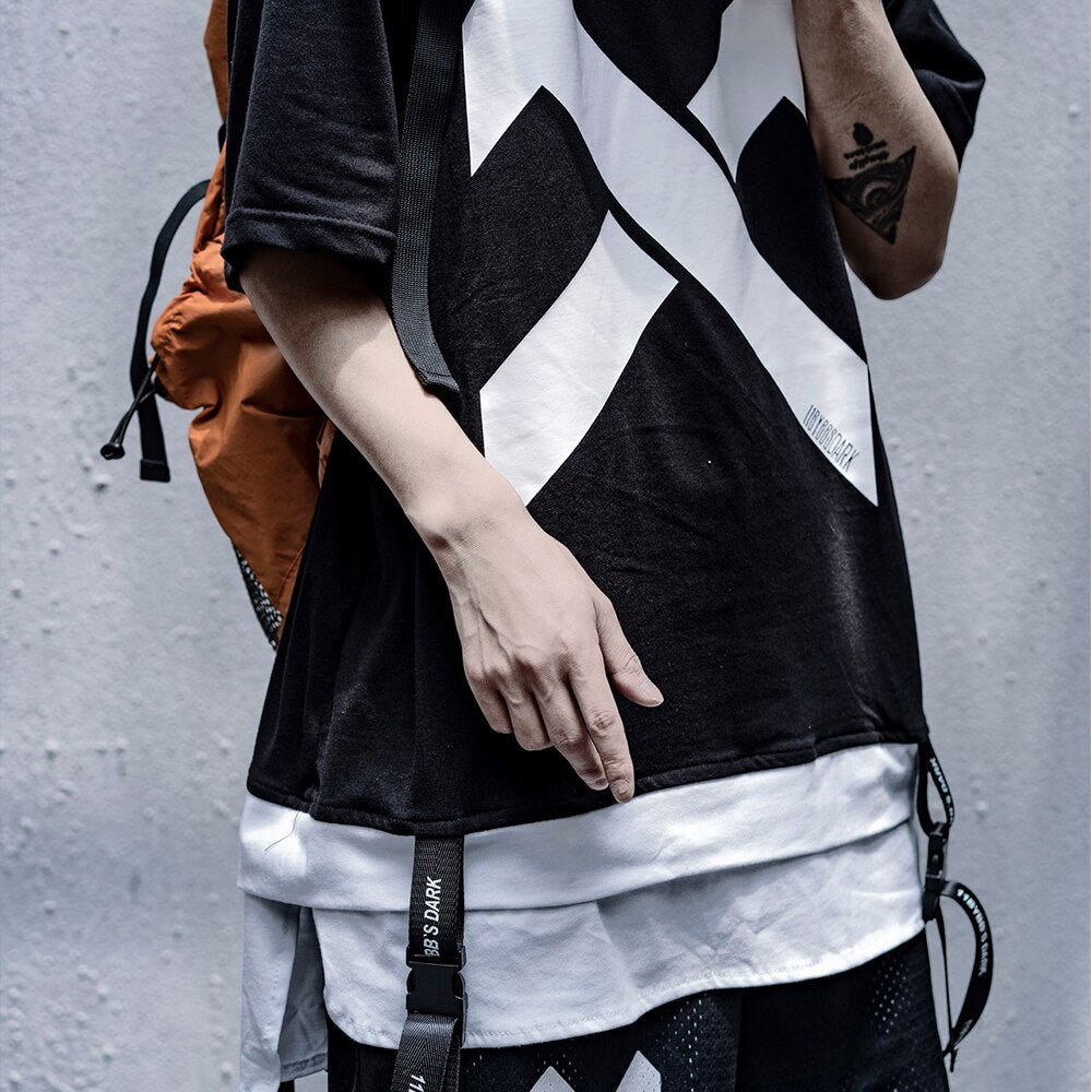 Letter Printed Reflective T Shirt Men Casual Cotton Tops Tees Harajuku Hip Hop Streetwear Short Sleeve Men | Vimost Shop.