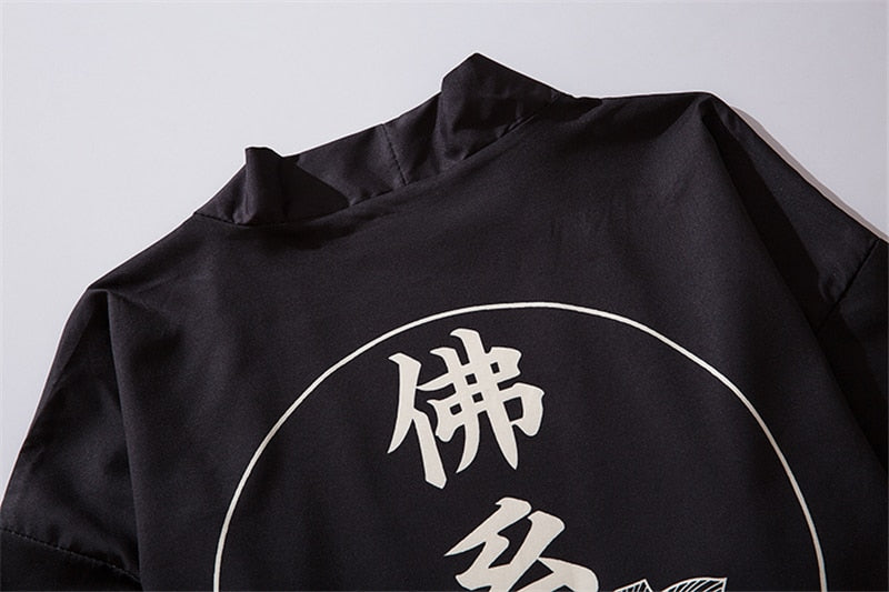 Male Kimono Cardigan Japanese Kimono Men Cardigan Shirt Blouse Yukata Men Haori Obi Traditional Samurai Clothing | Vimost Shop.