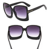 Oversize Square Sunglasse Women  Vintage Black T Frame Sun Galsses Men Luxury Brand Black Shades UV400 New Fashion | Vimost Shop.