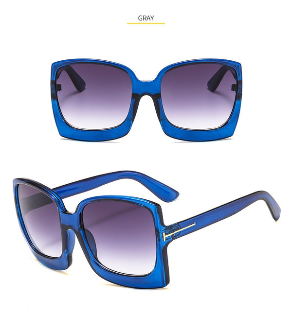 Oversize Square Sunglasse Women  Vintage Black T Frame Sun Galsses Men Luxury Brand Black Shades UV400 New Fashion | Vimost Shop.