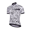 Men White Cartoon Cat Dog Cycling Jersey Spring Anti-Pilling Eco-Friendly Bike Clothing Road Team Bicycle Wear Shirts | Vimost Shop.