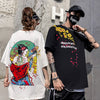 Men Hip Hop T-Shirts Harajuku Streetwear Japanese Geisha Tshirt Short Sleeve | Vimost Shop.