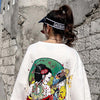 Men Hip Hop T-Shirts Harajuku Streetwear Japanese Geisha Tshirt Short Sleeve | Vimost Shop.