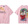Men Hip Hop T-Shirts Harajuku Streetwear Japanese Geisha Tshirt Short Sleeve | Vimost Shop.