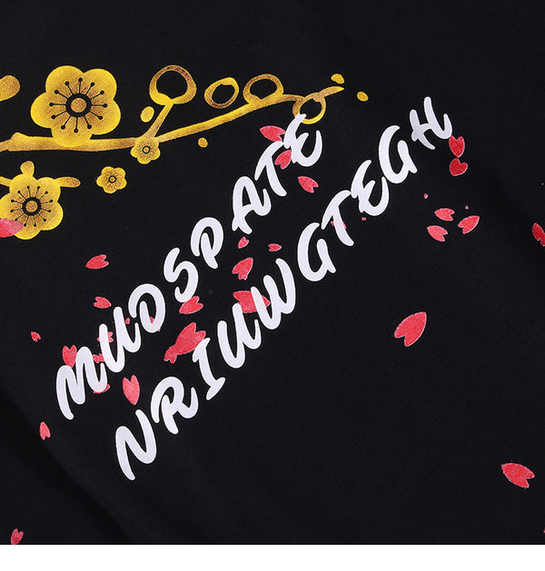 Men Hip Hop T-Shirts Harajuku Streetwear Japanese Geisha Tshirt Short Sleeve | Vimost Shop.