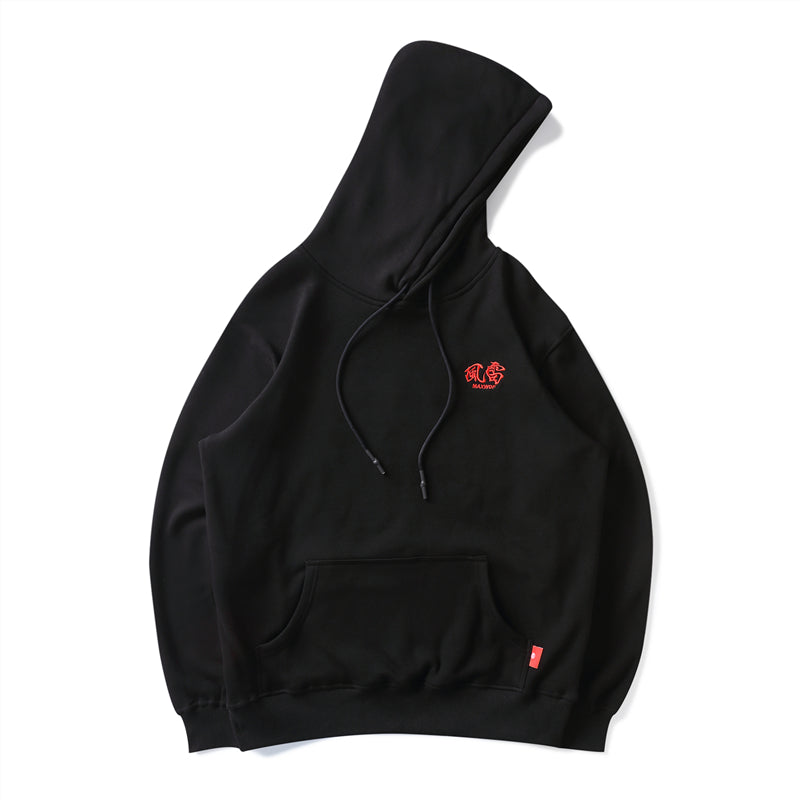 Embroidery Japanese Wind Thunder Devil Hoodie Streetwear Harajuku Hip Hop Chinese Style Hooded Sweatshirts Men Oversize | Vimost Shop.