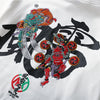 Embroidery Japanese Wind Thunder Devil Hoodie Streetwear Harajuku Hip Hop Chinese Style Hooded Sweatshirts Men Oversize | Vimost Shop.