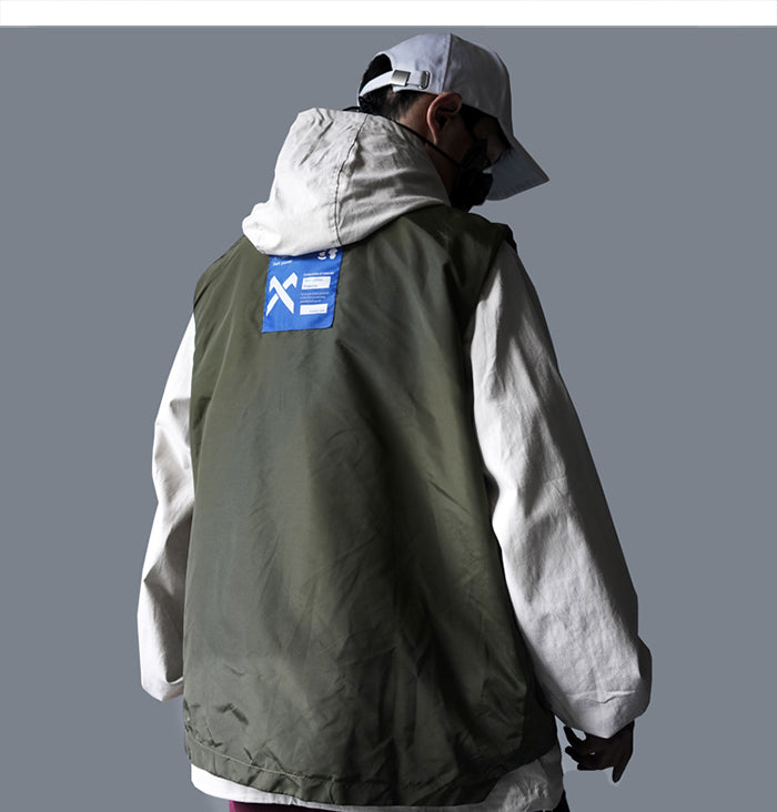 Vintage Letter Embroidered Mens Cargo Vests Streetwear 2019 Hip Hop Sleeveless Tops Harajuku Multi Pockets Coats | Vimost Shop.