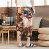 Streetwear Mens New Beach Pants Male Summer Casual Calf-Length Pants Man Chinese Style Baggy Loose Trousers Drawstring | Vimost Shop.