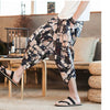 Streetwear Mens New Beach Pants Male Summer Casual Calf-Length Pants Man Chinese Style Baggy Loose Trousers Drawstring | Vimost Shop.