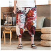 Streetwear Mens New Beach Pants Male Summer Casual Calf-Length Pants Man Chinese Style Baggy Loose Trousers Drawstring | Vimost Shop.