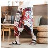 Streetwear Mens New Beach Pants Male Summer Casual Calf-Length Pants Man Chinese Style Baggy Loose Trousers Drawstring | Vimost Shop.