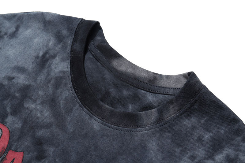 Hip Hop T Shirt Men Streetwear Print Wild Horse Long Sleeve Tees Harajuku Cotton Loose Tshirts Tie Dye Mens Fashion Tops | Vimost Shop.