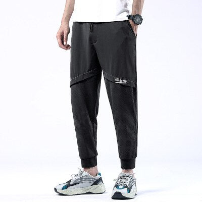 Men Hip Hop Black Cargo Pants joggers Sweatpants Multi-pocket Ribbons men's sports pants streetwear casual men's casual pants | Vimost Shop.
