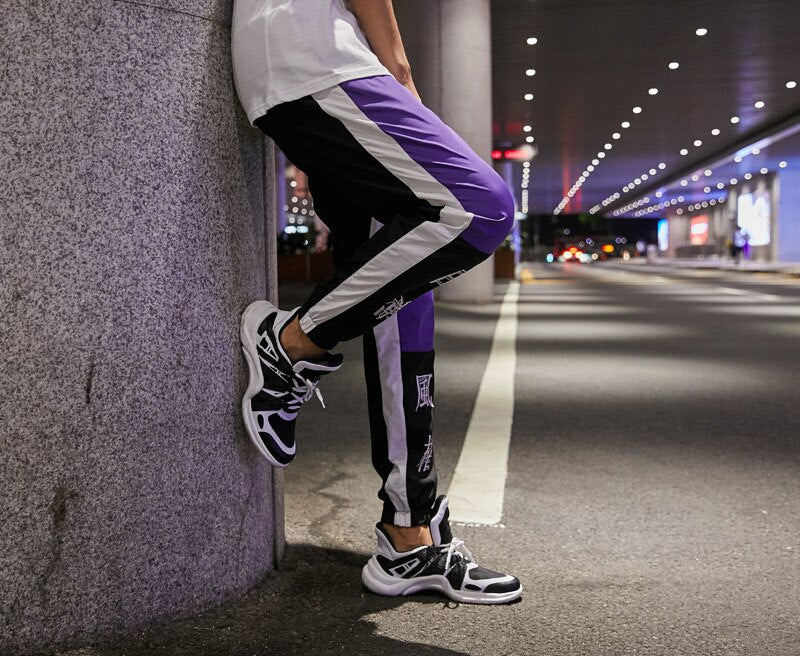 Hrarjuku Color Block Patchwork Harem Pants Chinese Character Printed Thin Joggers Pants Mens Hip Hop Casual Streetwear Trousers | Vimost Shop.