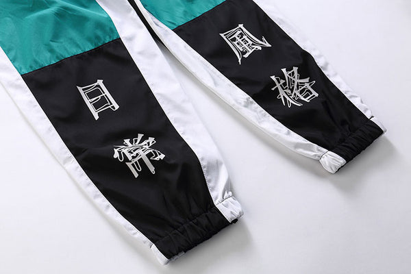 Hrarjuku Color Block Patchwork Harem Pants Chinese Character Printed Thin Joggers Pants Mens Hip Hop Casual Streetwear Trousers | Vimost Shop.