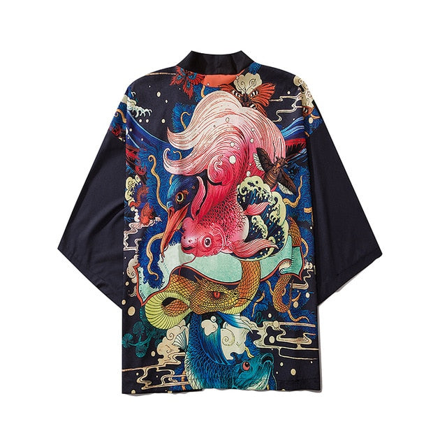 Women Print Clothes Traditional Kimonos Blusas Fashion Men Japanese Asian Style Beach Yukata Clothing | Vimost Shop.