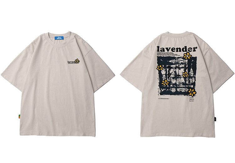 Men Hip Hop T Shirt Streetwear Harajuku Floral T-Shirt Oversize Summer Short Sleeve | Vimost Shop.