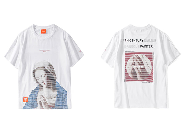 Madonna T Shirt Men Hip Hop Funny T-Shirt Streetwear Summer Tshirts Virgin Mary Vintage Print Cotton Tops Tees | Vimost Shop.