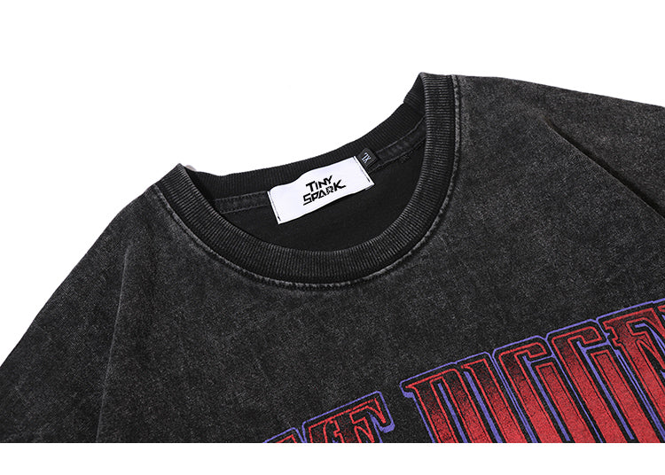 Men Oversize Hip Hop T-Shirt Devil Racing Harajuku Tshirt Summer Short Sleeve Cotton Loose Tops Tees | Vimost Shop.