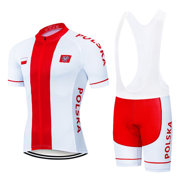 Team Poland Cycling Clothing 9D Set MTB Jersey Bicycle Clothes Ropa Ciclismo Quick Dry Bike Wear Mens Short Maillot Culotte | Vimost Shop.