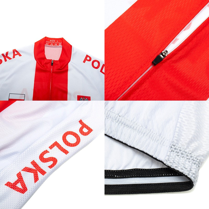Team Poland Cycling Clothing 9D Set MTB Jersey Bicycle Clothes Ropa Ciclismo Quick Dry Bike Wear Mens Short Maillot Culotte | Vimost Shop.