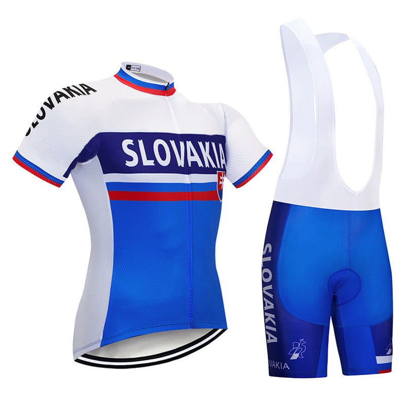 Team SLOVAKIA Cycling Clothing 9D Set MTB Jersey Bicycle Clothes Ropa Ciclismo Quick Dry Bike Wear Mens Short Maillot Culotte | Vimost Shop.